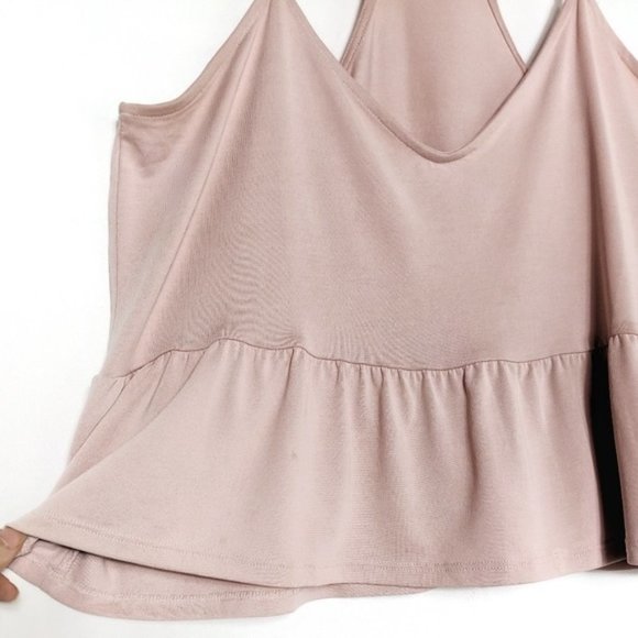 Aeropostale • Solid Mauve Peplum Tank - Picture 3 of 6